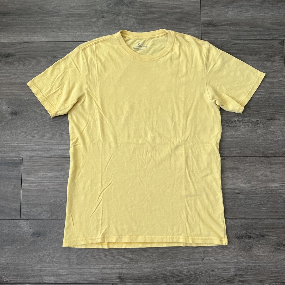 Southern Tide Mens S T Shirt Yellow Short Sleeve